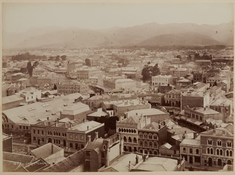 Christchurch.  From the album: Land of Loveliness New Zealand, 1880