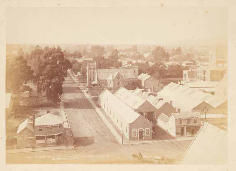 Christchurch from Cathedral Tower, 1880