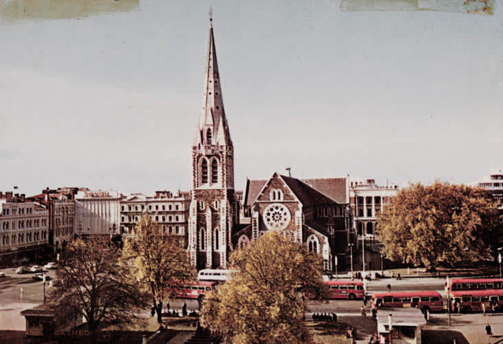 Christchurch Cathedral, Cathedral Square, 1960