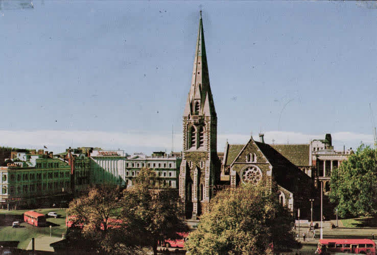 Christchurch Cathedral, Cathedral Square, 1960