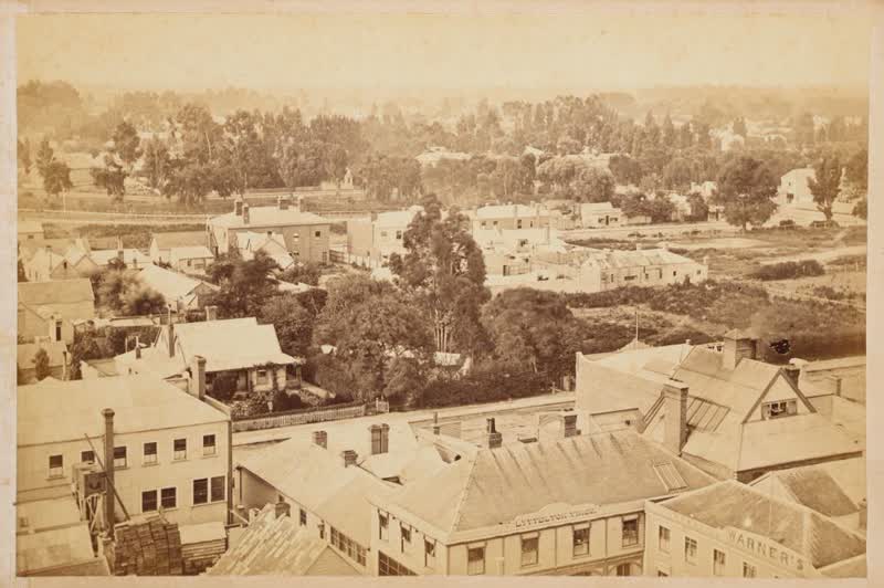 Panorama of Christchurch NZ, from Cathedral Tower. From the album: Panorama of Christchurch NZ, from Cathedral Tower, 1881
