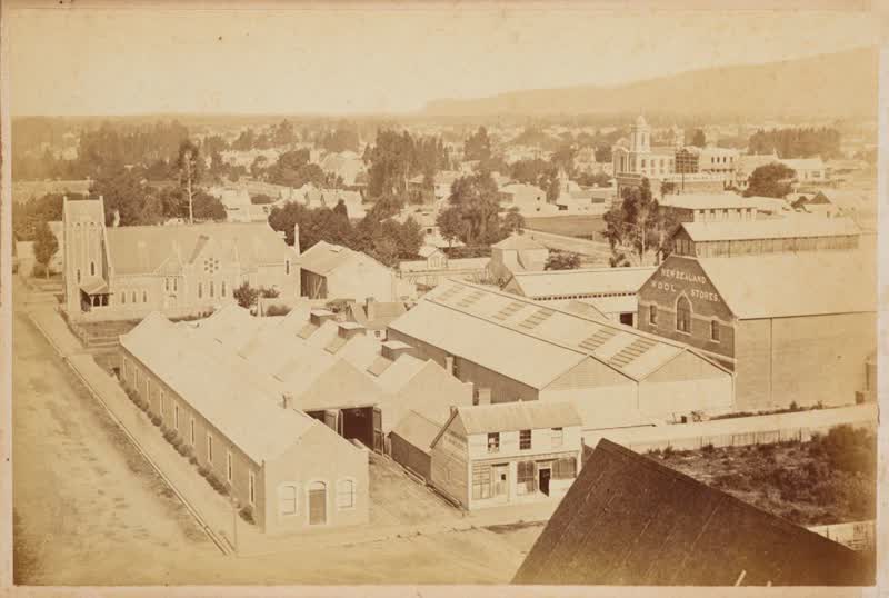 Panorama of Christchurch NZ, from Cathedral Tower. From the album: Panorama of Christchurch NZ, from Cathedral Tower, 1881