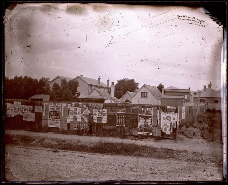 Glass Plate Negative: Posters, 1866