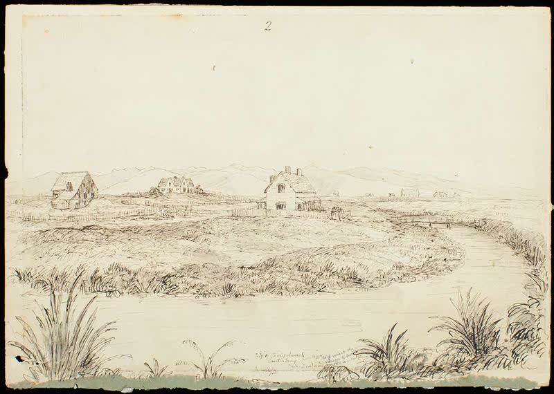 Sketch: Christchurch, Number Two, 1851