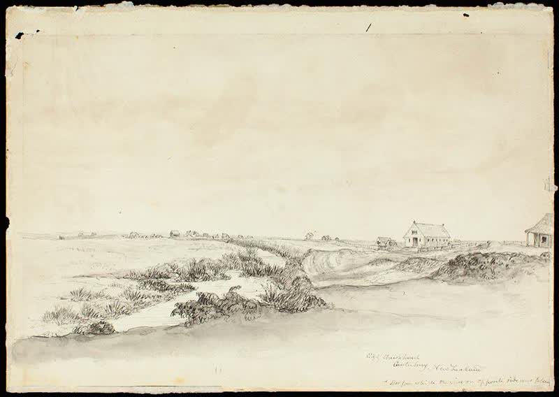 Sketch: Christchurch, Number One, 1851