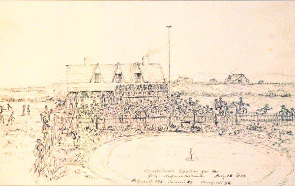 Sketch: Election for the First Superintendent, 1853