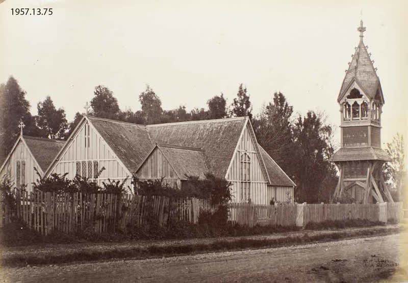 Photograph: Old St. Michael's Church, Christchurch, 1871