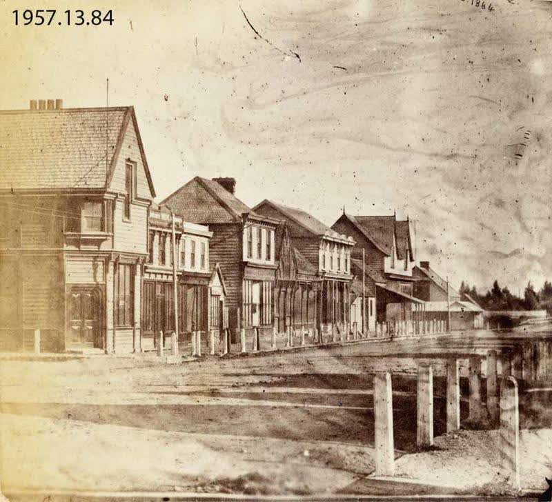 Photograph: Colombo Street, Christchurch, 1864