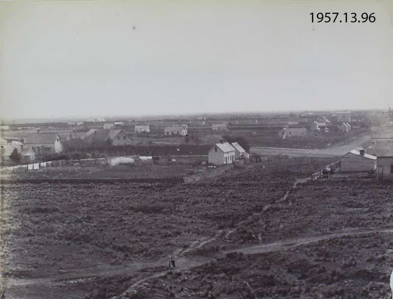 Photograph: Christchurch View from Government Buildings Tower, 1860