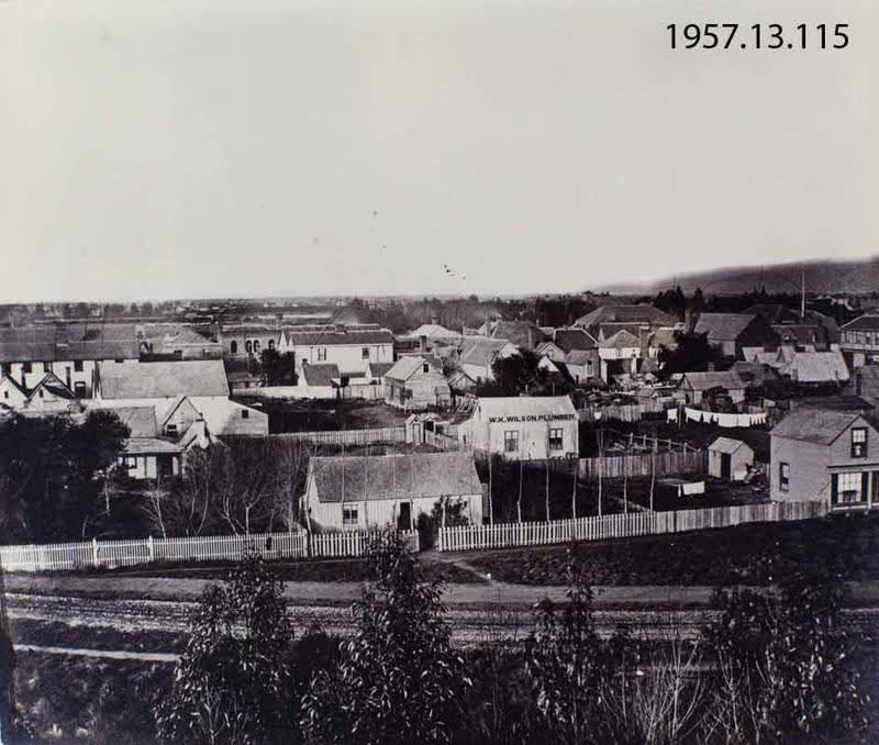 Photograph: Christchurch, New Zealand from Government Buildings, 1864