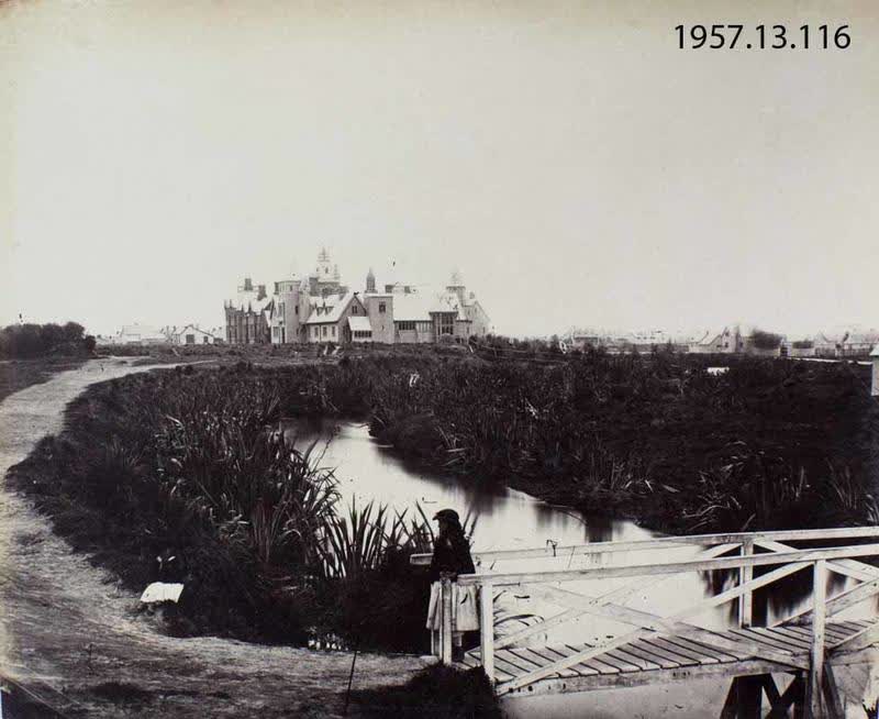 Photograph: Government Buildings, Christchurch, 1861