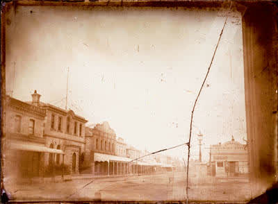 Glass Plate Negative: Cashel Street, 1872
