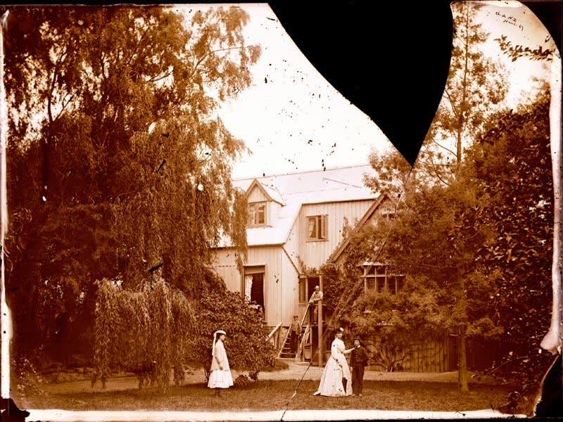 Glass Plate Negative: Alfred Charles Barker Family, 1867