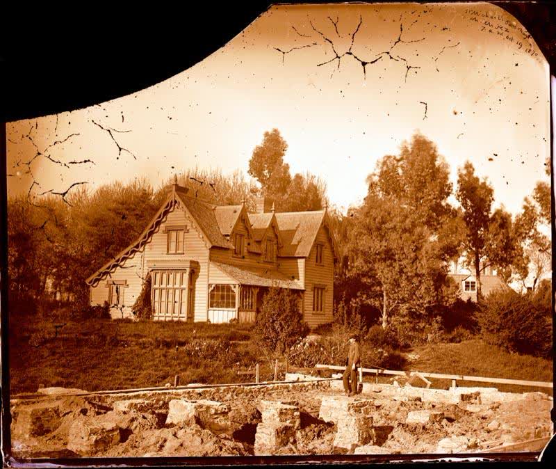 Glass Plate Negative: Saint Michael's Parsonage, 1870