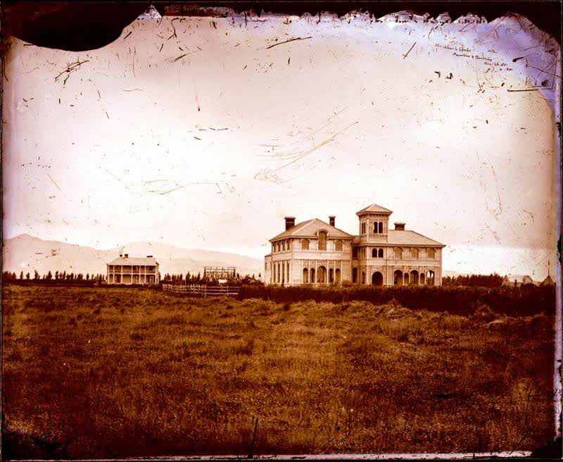 Glass Plate Negative: Christchurch Club, 1861
