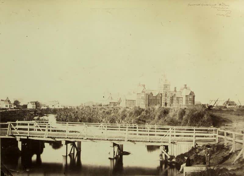 Photograph: Provincial Government Buildings, Christchurch, Canterbury, 1861