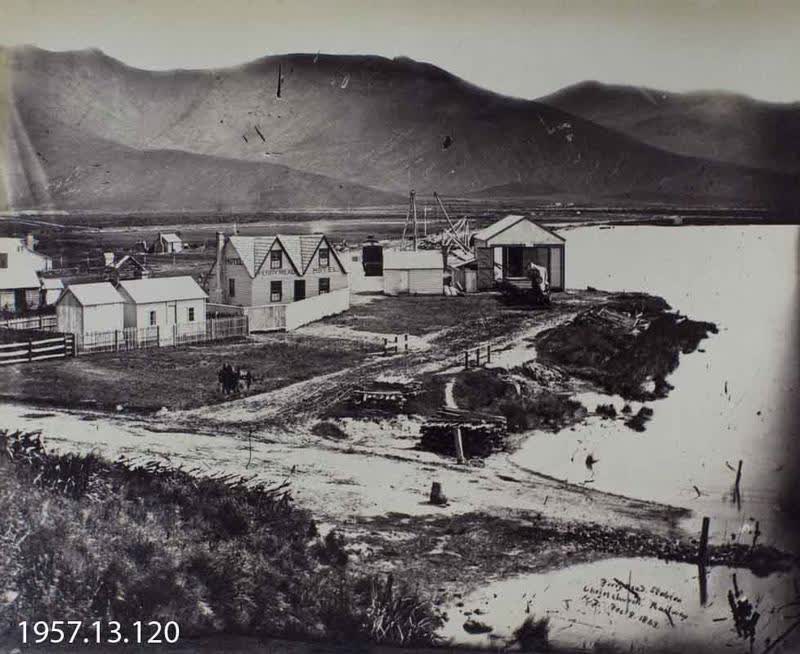 Photograph: Ferrymead Station Christchurch Railway 1863, 1863