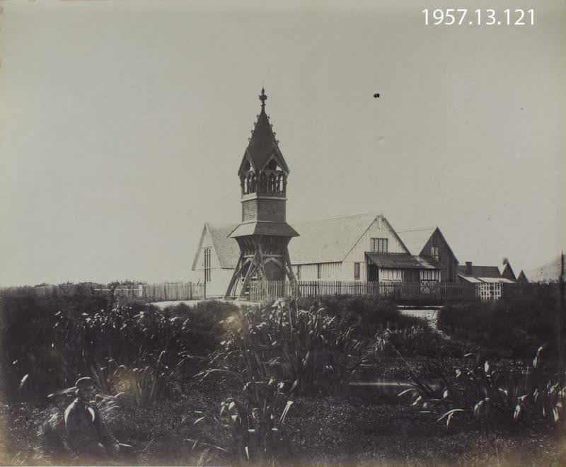 Photograph: St Michael's Church, Christchurch 1861, 1861