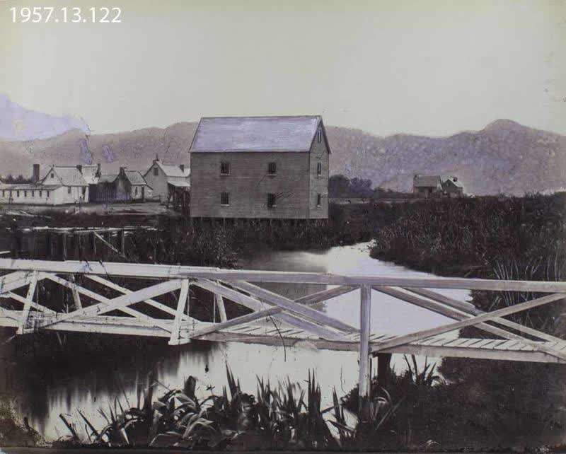 Photograph: Inwood's Mill, Christchurch 1859, 1859