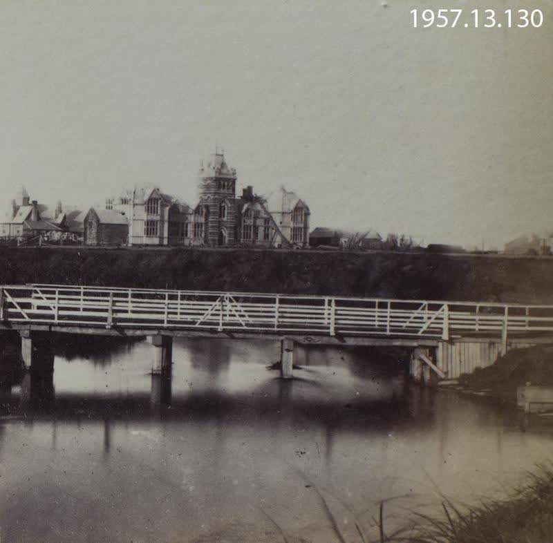 Photograph: Government Buildings, Christchurch 1860, 1860