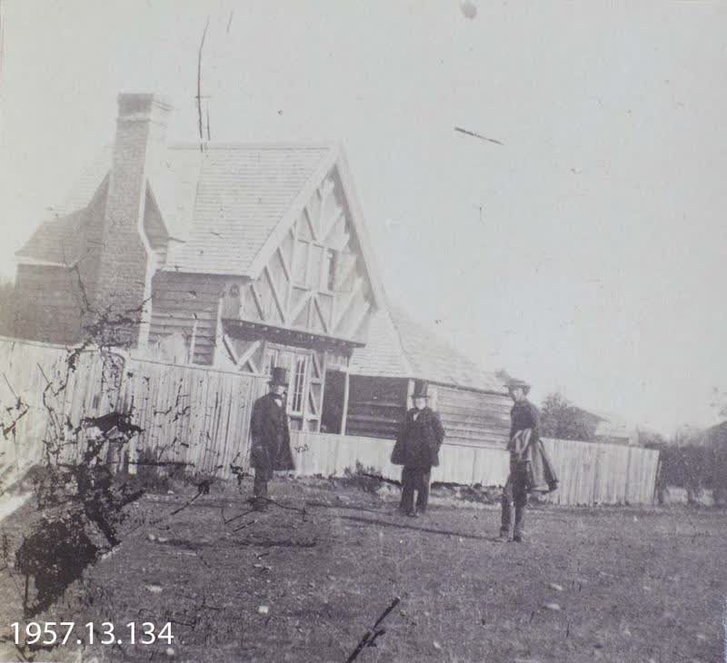 Photograph: Mr Luck's House, Gloucester Street, Christchurch 1860