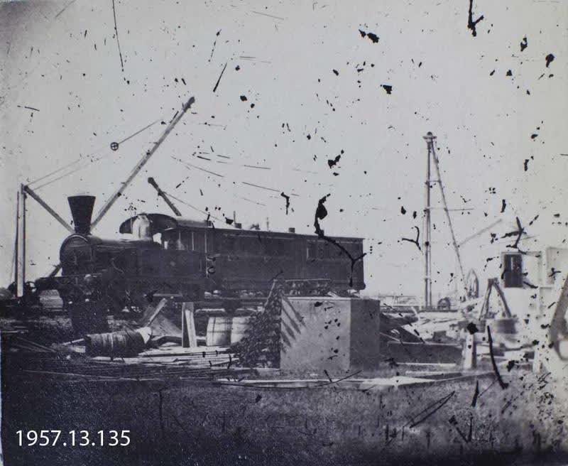 Photograph: Railway Train at Ferrymead Station 1860, 1860