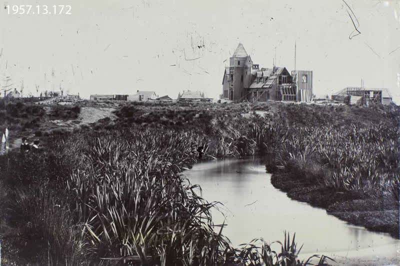 Photograph: Government Buildings, Christchurch 1858, 1858