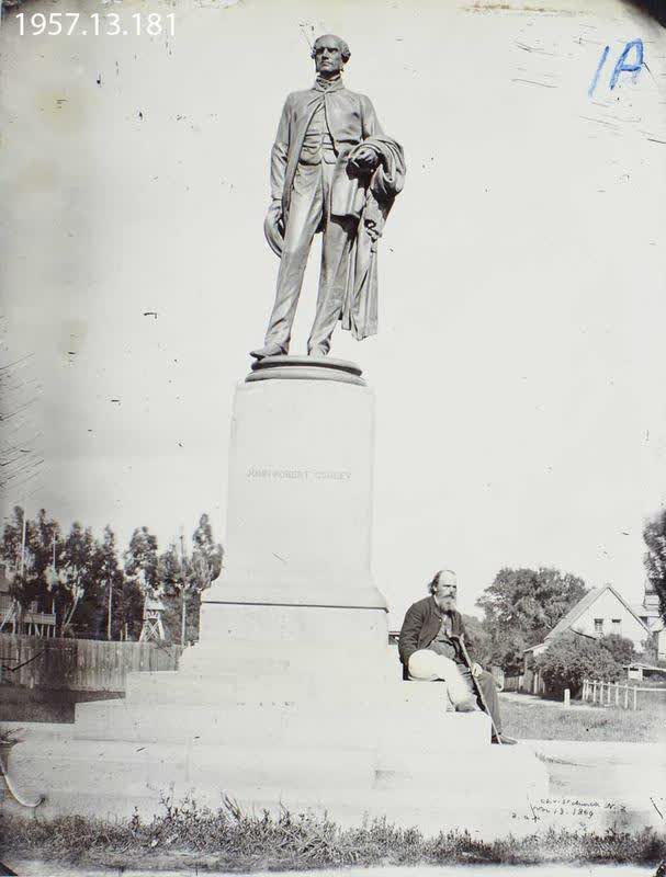 Photograph: John Robert Godley Statue, 1869