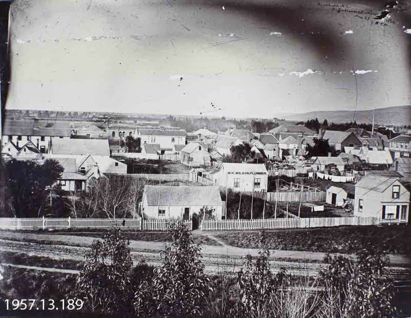 Photograph: Christchurch from Government Buildings 1864, 1864