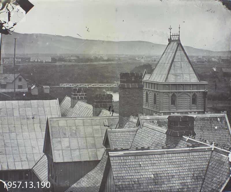 Photograph: Christchurch from Government Buildings, 1860