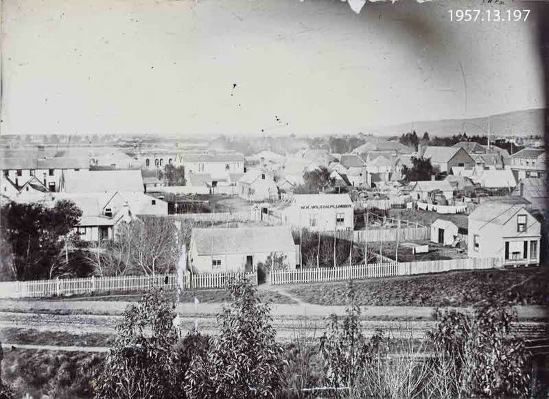 Photograph: Christchurch from Government Buildings 1864, 1864