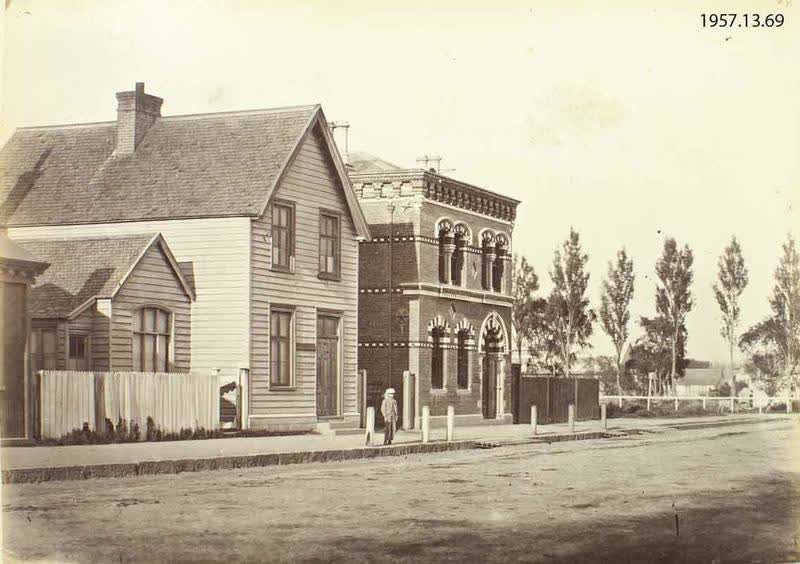 Photograph: Hereford Street, Christchurch, 1871