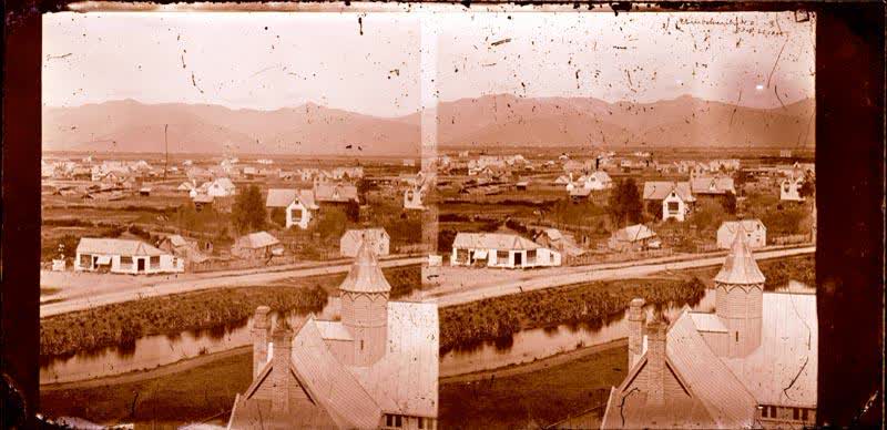 Glass Plate Negative Stereograph Slide: Panorama, 1860