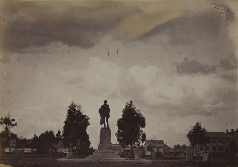 Photograph: John Robert Godley Statue, 1867
