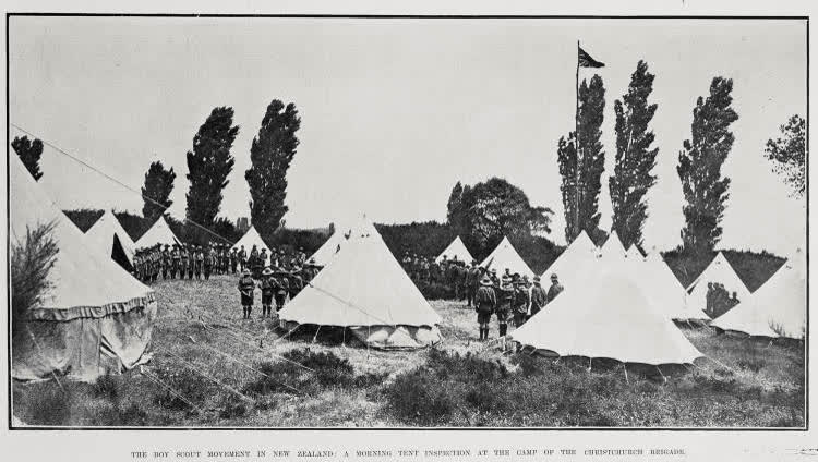 The boy scout movement in New Zealand, 1910