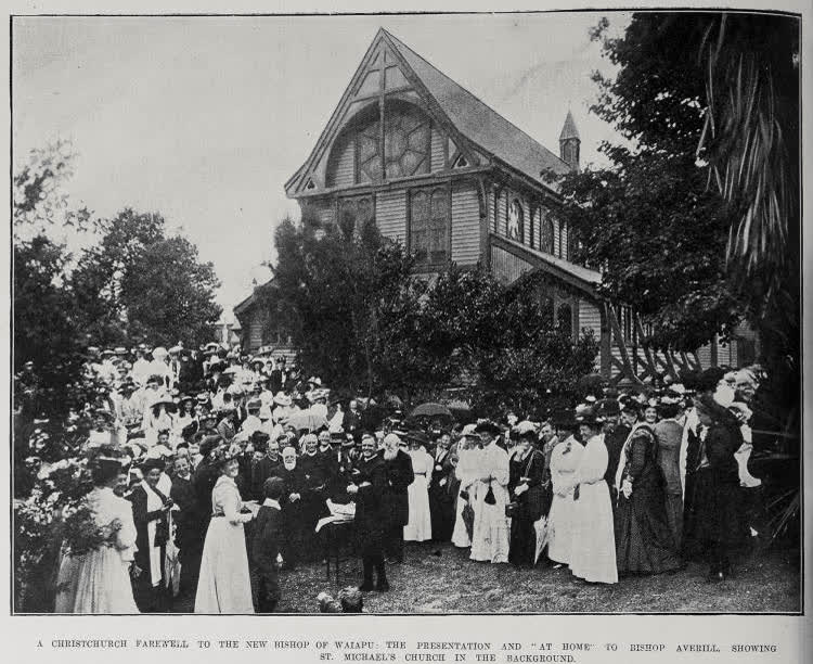 A Christchurch farewell to the new Bishop of Waiapu, 1910