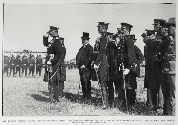 The Empire's Foremost Soldier Reviews The School Cadets, 1910