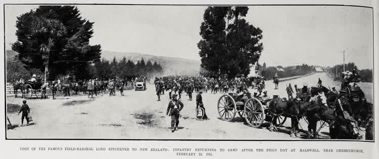 Visit Of The Famous Field-Marshal Lord Kitchener To New Zealand, 1910