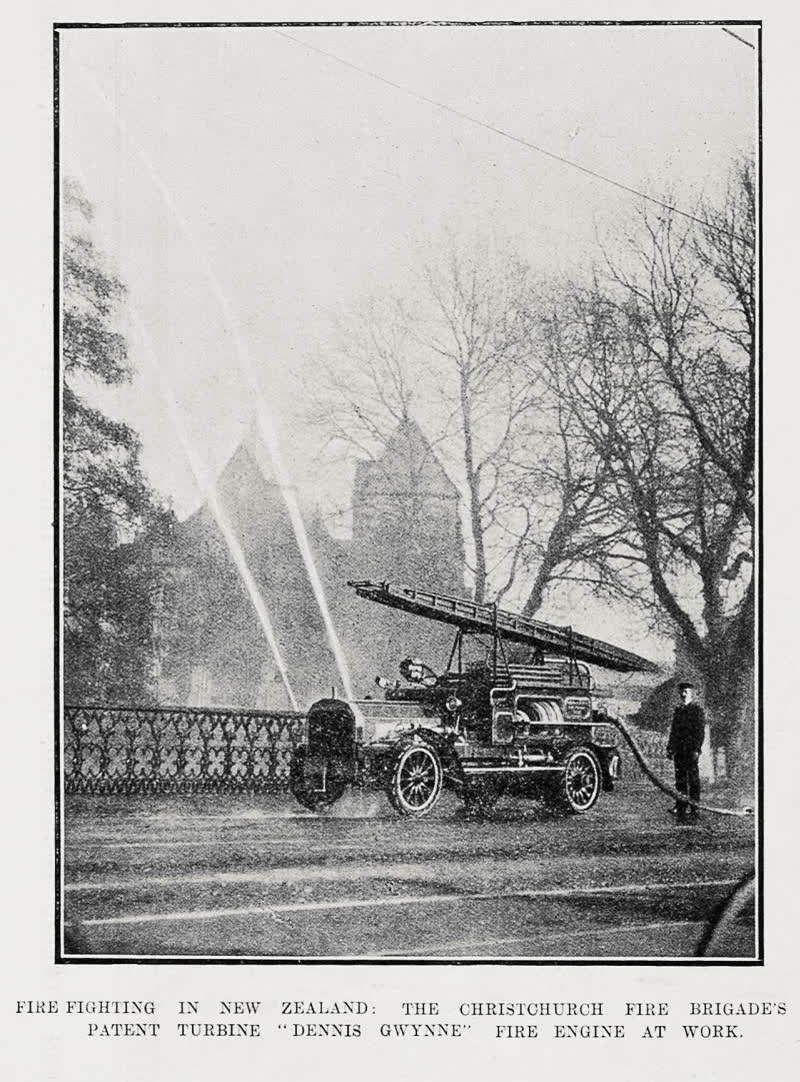 Fire Fighting In New Zealand, 1910