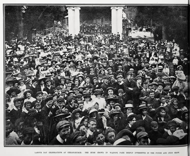 Labour Day Celebrations At Christchurch, 1910