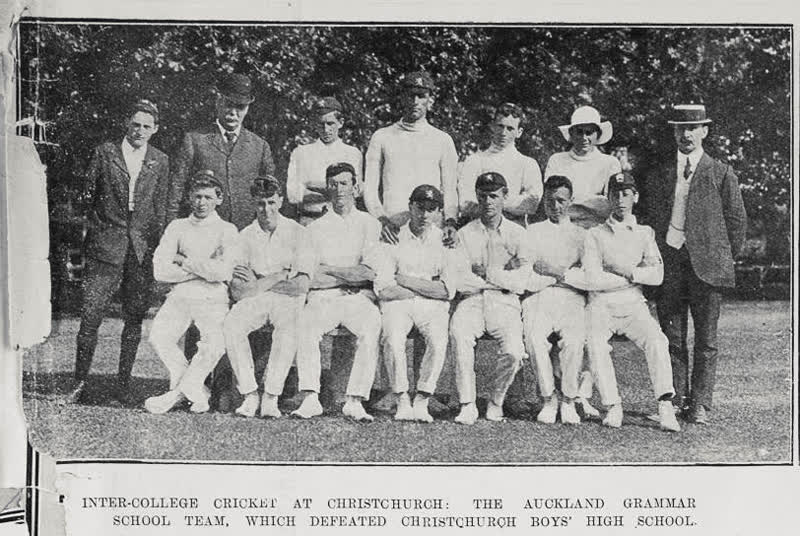 Inter-College Cricket At Christchurch, 1911