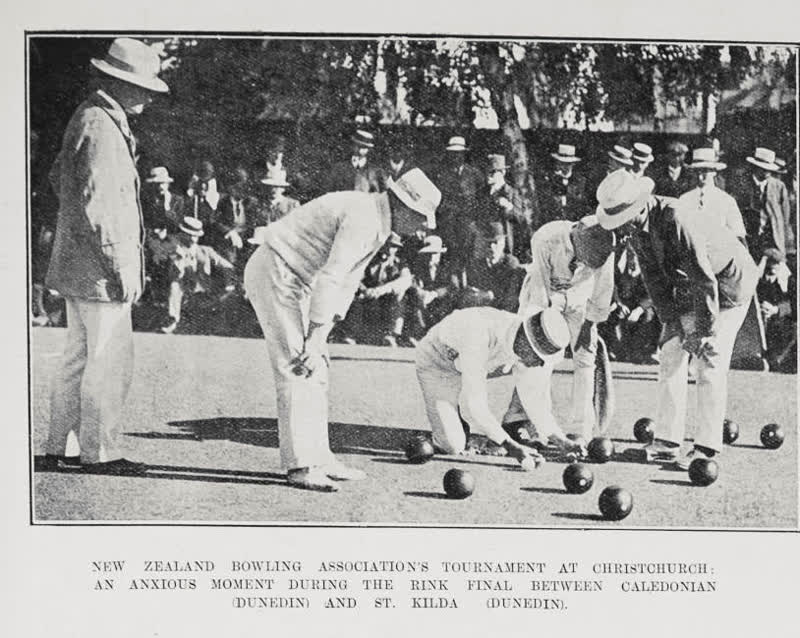 New Zealand Bowling Association's Tournament At Christchurch, 1911