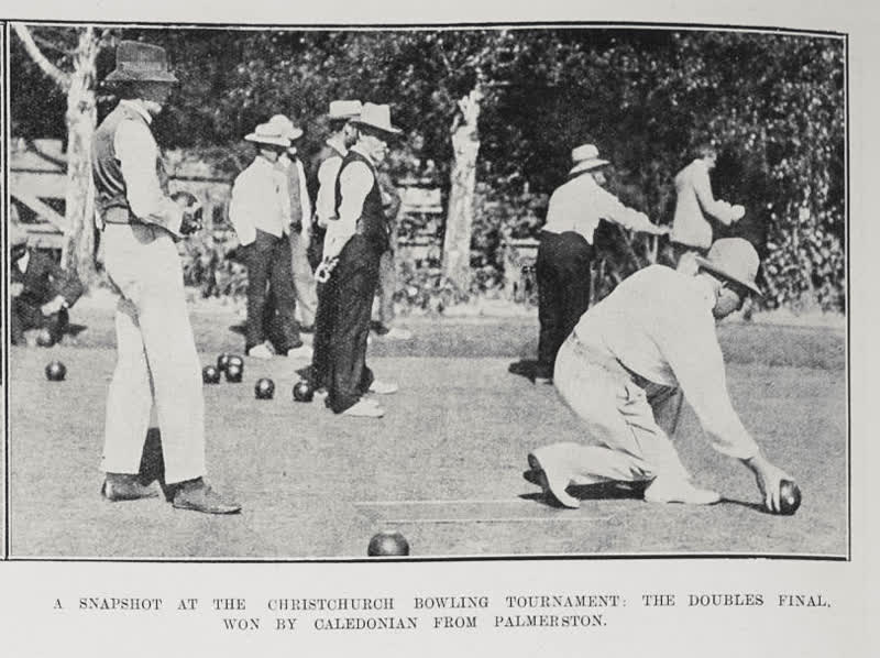 A Snapshot At The Christchurch Bowling Tournament, 1911