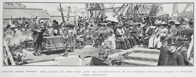 Commencing Another Important Public Building, 1911