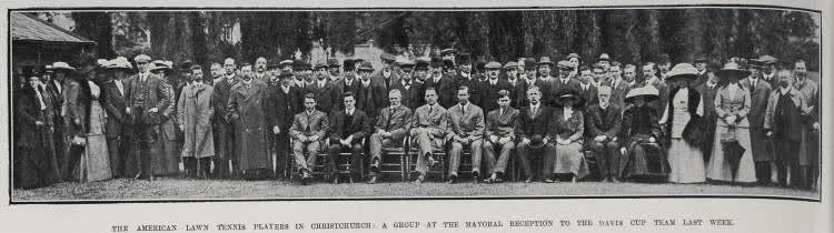 The American Lawn Tennis Players In Christchurch, 1911