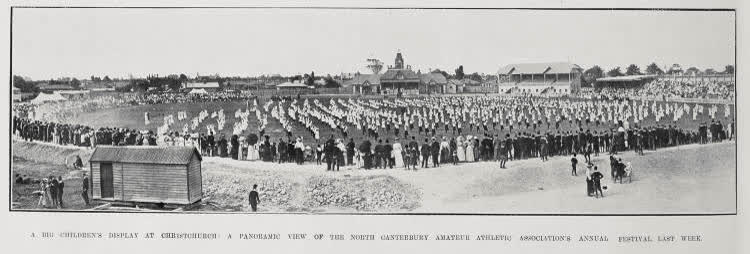 A Big Children's Display At Christchurch, 1911