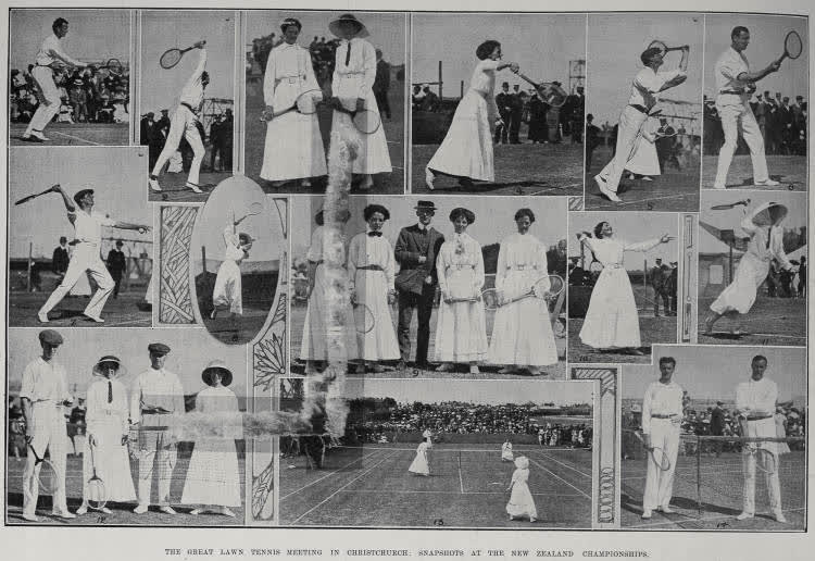 The Great Lawn Tennis Meeting In Christchurch, 1912