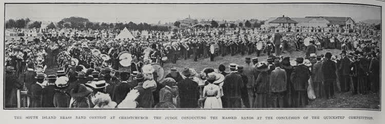 The South Island Brass Band Contest At Christchurch, 1912