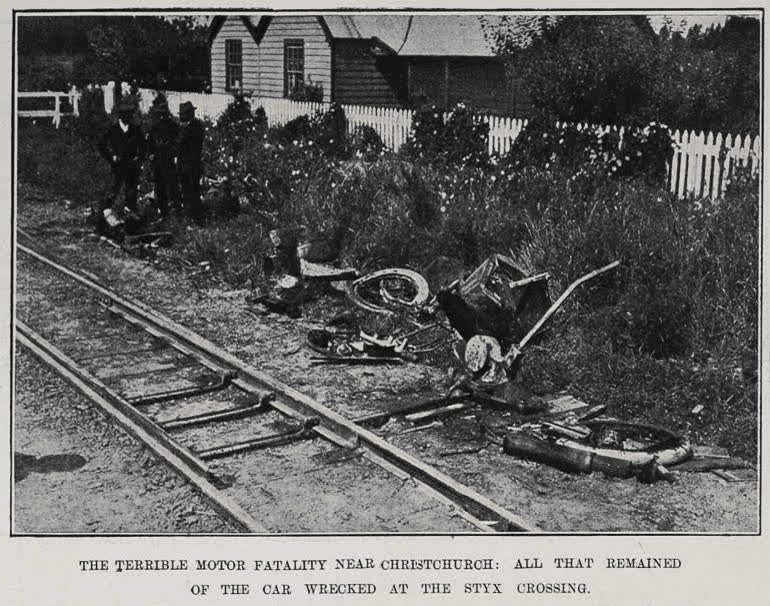 The Terrible Motor Fatality Near Christchurch, 1912