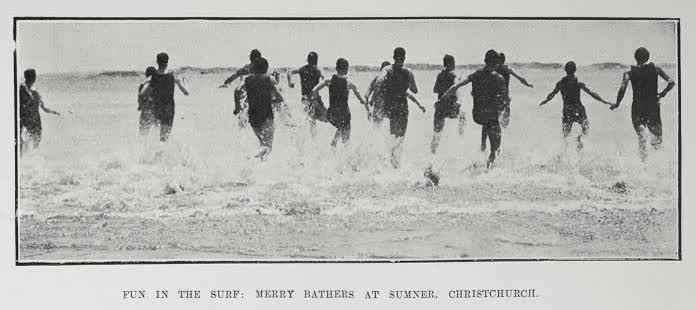 Fun in the surf, 1913